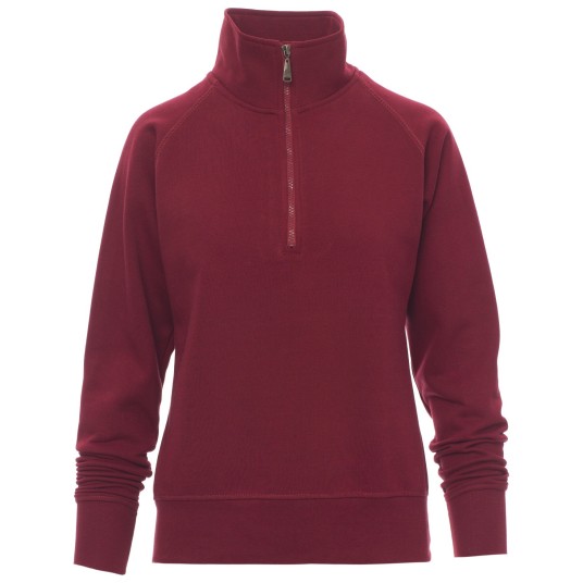 BLUZA NA ZAMEK KRÓTKI MIAMI+LADY - BORDOWY