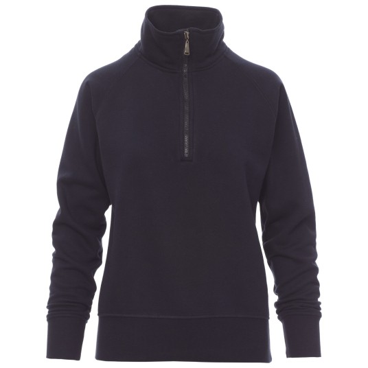 BLUZA NA ZAMEK KRÓTKI MIAMI+LADY - GRANATOWY