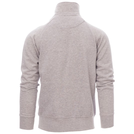 BLUZA NA ZAMEK KRÓTKI MIAMI+ MELANGE - SZARY MELANŻ