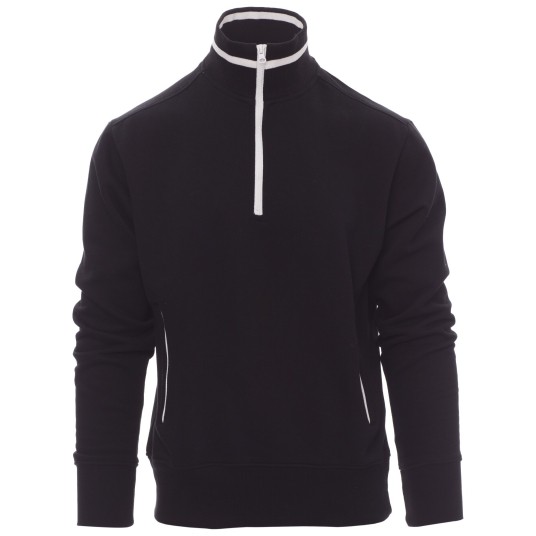 BLUZA NA ZAMEK KRÓTKI RIO - CZARNY-BIAŁY