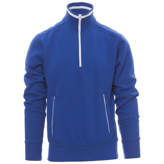 BLUZA NA ZAMEK KRÓTKI RIO - KRÓLEWSKI NIEBIESKI-BIAŁY