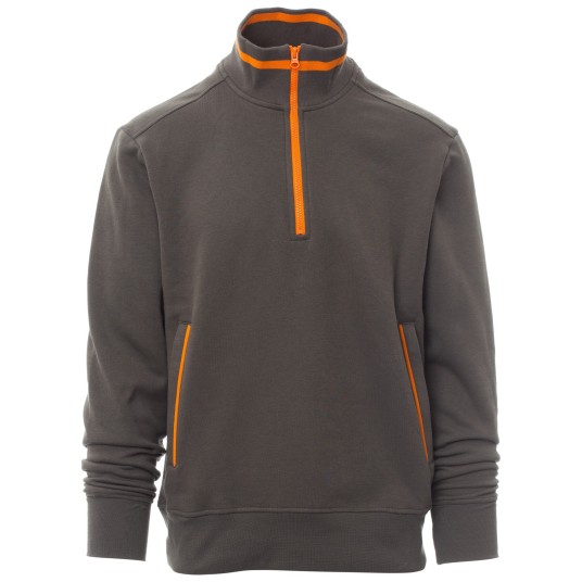 BLUZA NA ZAMEK KRÓTKI RIO - ZADYMIONY-POMARAŃCZOWY