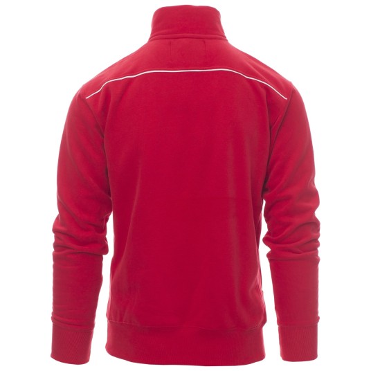 BLUZA NA ZAMEK KRÓTKI VANCOUVER - CZERWONY-BIAŁY