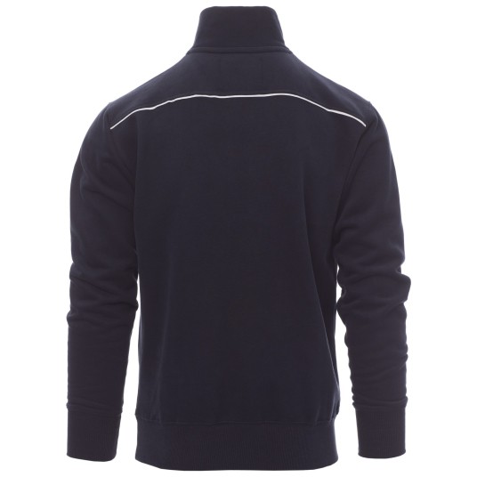 BLUZA NA ZAMEK KRÓTKI VANCOUVER - GRANATOWY-BIAŁY