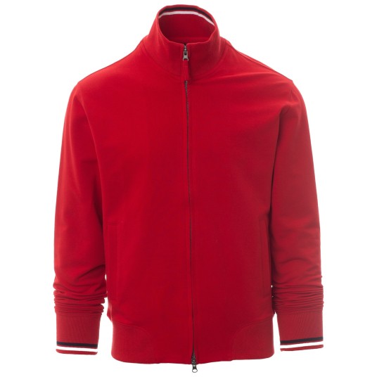 BLUZA NA ZAMEK MAVERICK 2.0 - CZERWONY