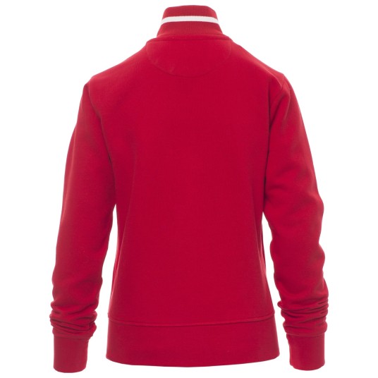 BLUZA NA ZAMEK MELBOURNE - CZERWONY-BIAŁY