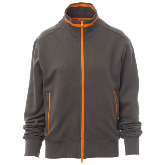 BLUZA NA ZAMEK MELBOURNE - ZADYMIONY-POMARAŃCZOWY