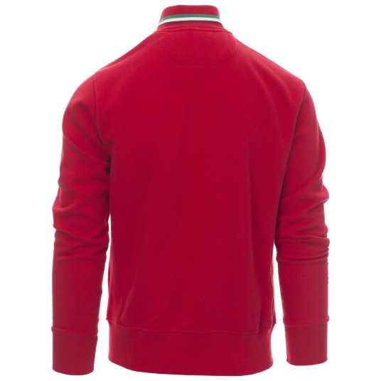 BLUZA NA ZAMEK NAZIONALE - CZERWONY-WŁOCHY