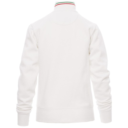 BLUZA NA ZAMEK NAZIONALE LADY - BIAŁY-WŁOCHY