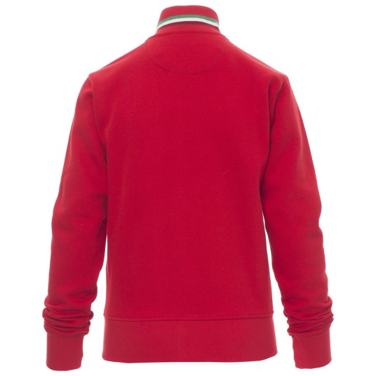 BLUZA NA ZAMEK NAZIONALE LADY - CZERWONY-WŁOCHY