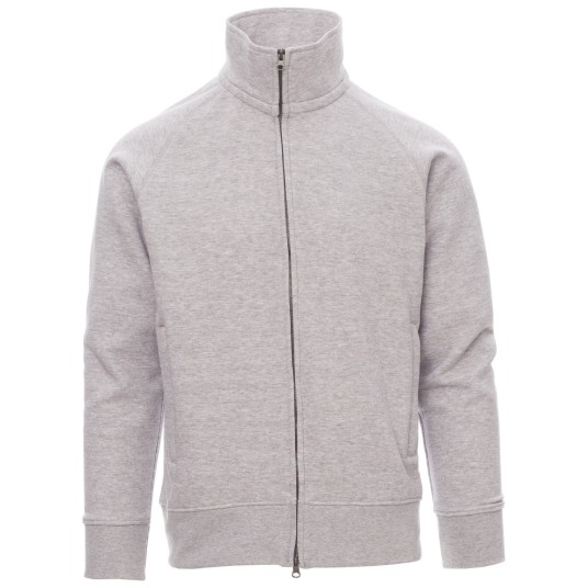 BLUZA NA ZAMEK PANAMA+ MELANGE - SZARY MELANŻ