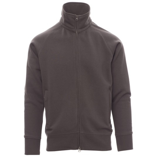 BLUZA NA ZAMEK PANAMA+ - ZADYMIONY