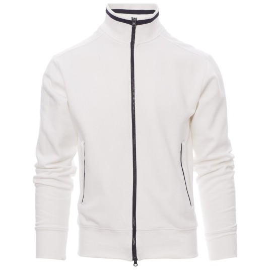 BLUZA NA ZAMEK SYDNEY - BIAŁY-GRANATOWY