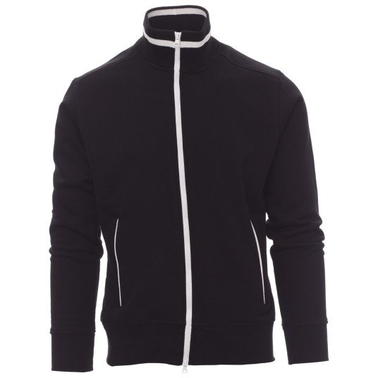 BLUZA NA ZAMEK SYDNEY - CZARNY-BIAŁY