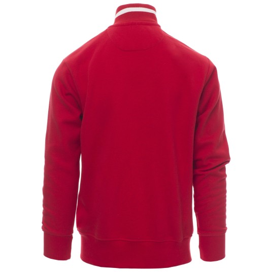 BLUZA NA ZAMEK SYDNEY - CZERWONY-BIAŁY