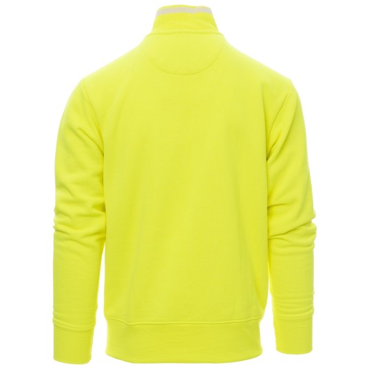 BLUZA NA ZAMEK SYDNEY FLUO - ŻÓŁTY FLUO-BIAŁY