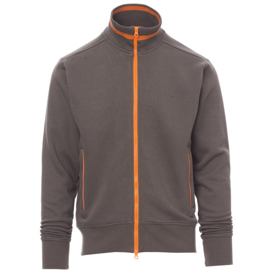 BLUZA NA ZAMEK SYDNEY - ZADYMIONY-POMARAŃCZOWY