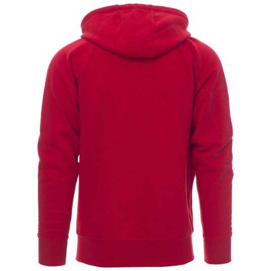 BLUZA NA ZAMEK Z KAPTUREM DALLAS+ - CZERWONY