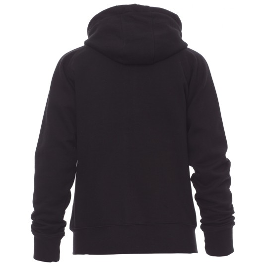 BLUZA NA ZAMEK Z KAPTUREM DALLAS+LADY - CZARNY