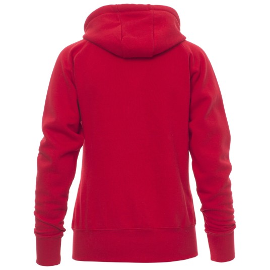 BLUZA NA ZAMEK Z KAPTUREM DALLAS+LADY - CZERWONY