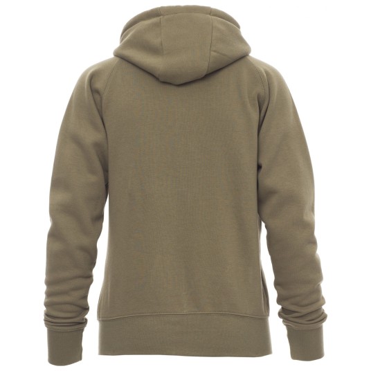 BLUZA NA ZAMEK Z KAPTUREM DALLAS+LADY - ZIELONY WOJSKOWY