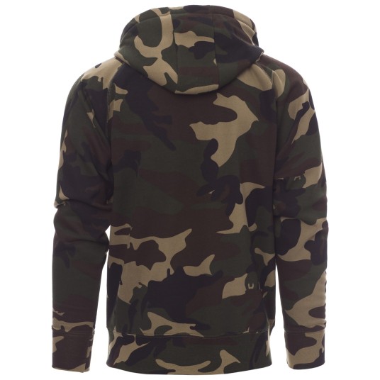 BLUZA NA ZAMEK Z KAPTUREM DALLAS+ - MORO