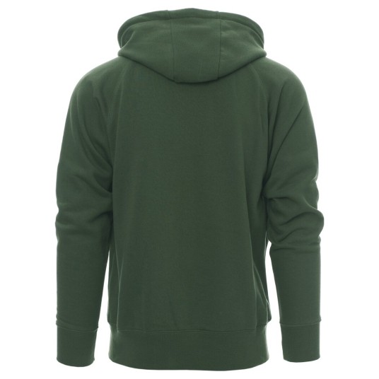 BLUZA NA ZAMEK Z KAPTUREM DALLAS+ - ZIELONY