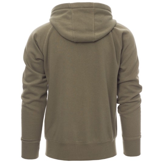 BLUZA NA ZAMEK Z KAPTUREM DALLAS+ - ZIELONY WOJSKOWY