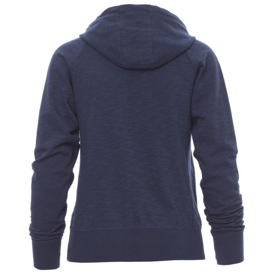 BLUZA NA ZAMEK Z KAPTUREM FREESTYLE LADY - NIEBIESKI DENIM