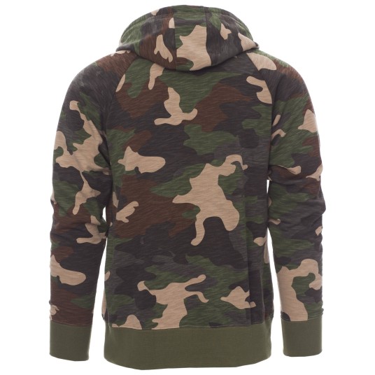 BLUZA NA ZAMEK Z KAPTUREM FREESTYLE - MORO