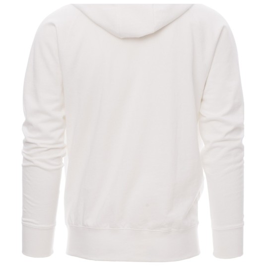 BLUZA NA ZAMEK Z KAPTUREM HAWAII+ - BIAŁY