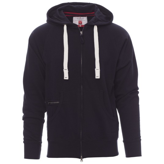 BLUZA NA ZAMEK Z KAPTUREM HAWAII+ - GRANATOWY