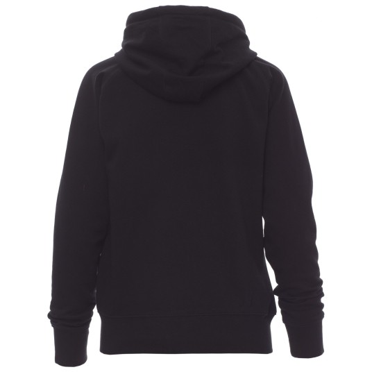 BLUZA NA ZAMEK Z KAPTUREM HAWAII+LADY - CZARNY