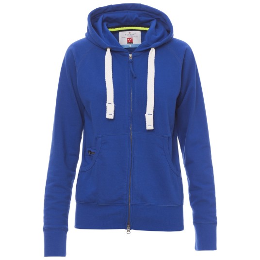 BLUZA NA ZAMEK Z KAPTUREM HAWAII+LADY - KRÓLEWSKI NIEBIESKI