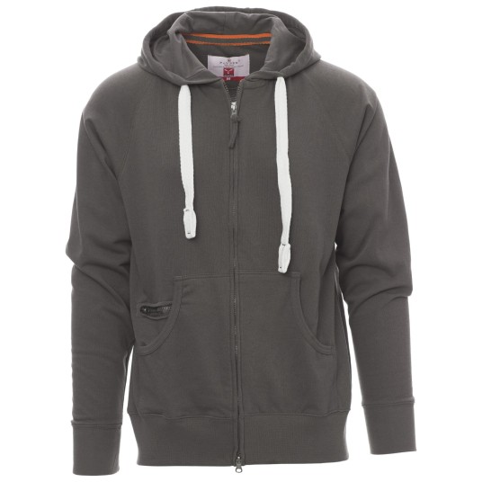 BLUZA NA ZAMEK Z KAPTUREM HAWAII+ - ZADYMIONY