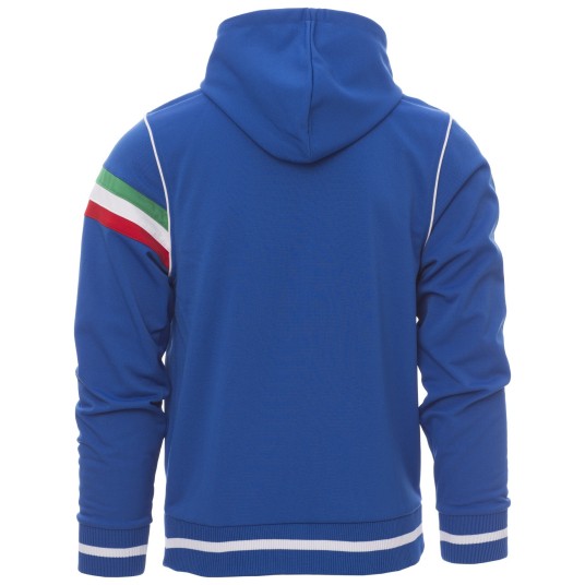 BLUZA NA ZAMEK Z KAPTUREM NEVADA - KRÓLEWSKI NIEBIESKI-BIAŁY