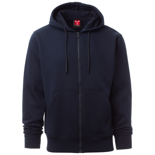 BLUZA NA ZAMEK Z KAPTUREM PONTIAC - GRANATOWY