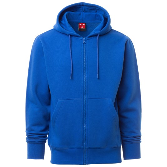 BLUZA NA ZAMEK Z KAPTUREM PONTIAC - KRÓLEWSKI NIEBIESKI