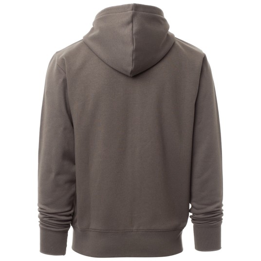 BLUZA NA ZAMEK Z KAPTUREM PONTIAC - ZADYMIONY