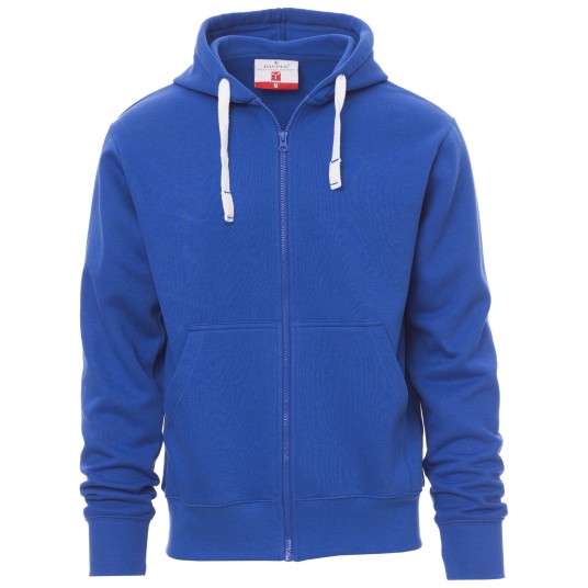 BLUZA NA ZAMEK Z KAPTUREM PORTLAND - KRÓLEWSKI NIEBIESKI