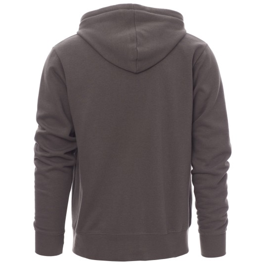 BLUZA NA ZAMEK Z KAPTUREM PORTLAND - ZADYMIONY