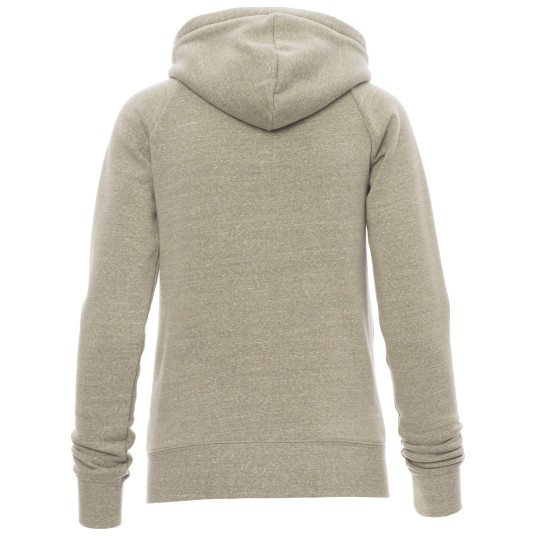 BLUZA NA ZAMEK Z KAPTUREM URBAN LADY - ZIELONY WOJSKOWY MELANŻ