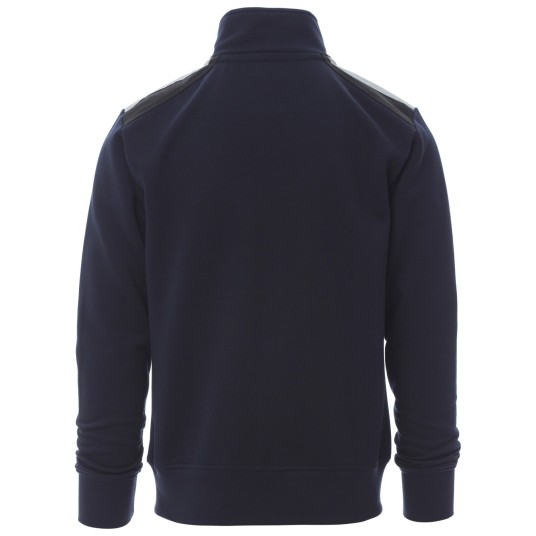 BLUZA NA ZAMEK Z KAPTUREM WORK 2.0 - GRANATOWY