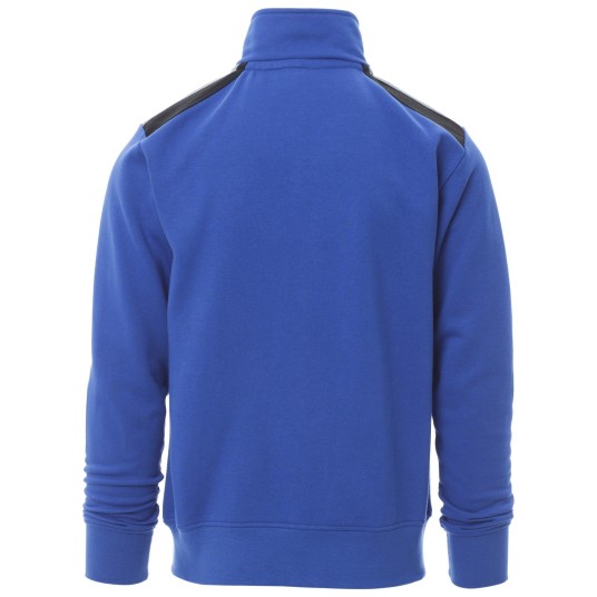 BLUZA NA ZAMEK Z KAPTUREM WORK 2.0 - KRÓLEWSKI NIEBIESKI