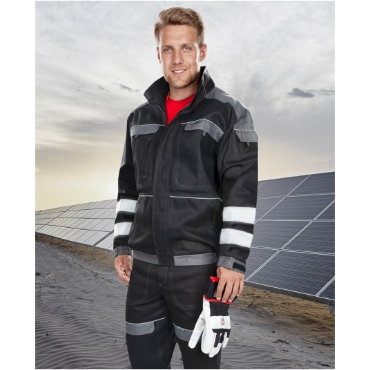 BLUZA ODBLASKOWA COOL TREND - CZARNO-SZARY