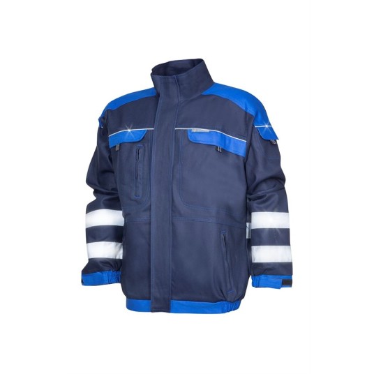 BLUZA ODBLASKOWA COOL TREND - GRANATOWO-NIEBIESKI