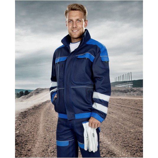 BLUZA ODBLASKOWA COOL TREND - GRANATOWO-NIEBIESKI