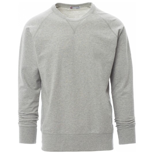 BLUZA OKRĄGŁY DEKOLT MALIBU+ MELANGE - SZARY MELANŻ