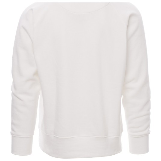 BLUZA OKRĄGŁY DEKOLT MISTRAL+ - BIAŁY