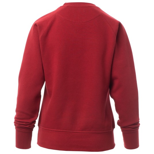 BLUZA OKRĄGŁY DEKOLT MISTRAL+LADY - BORDOWY